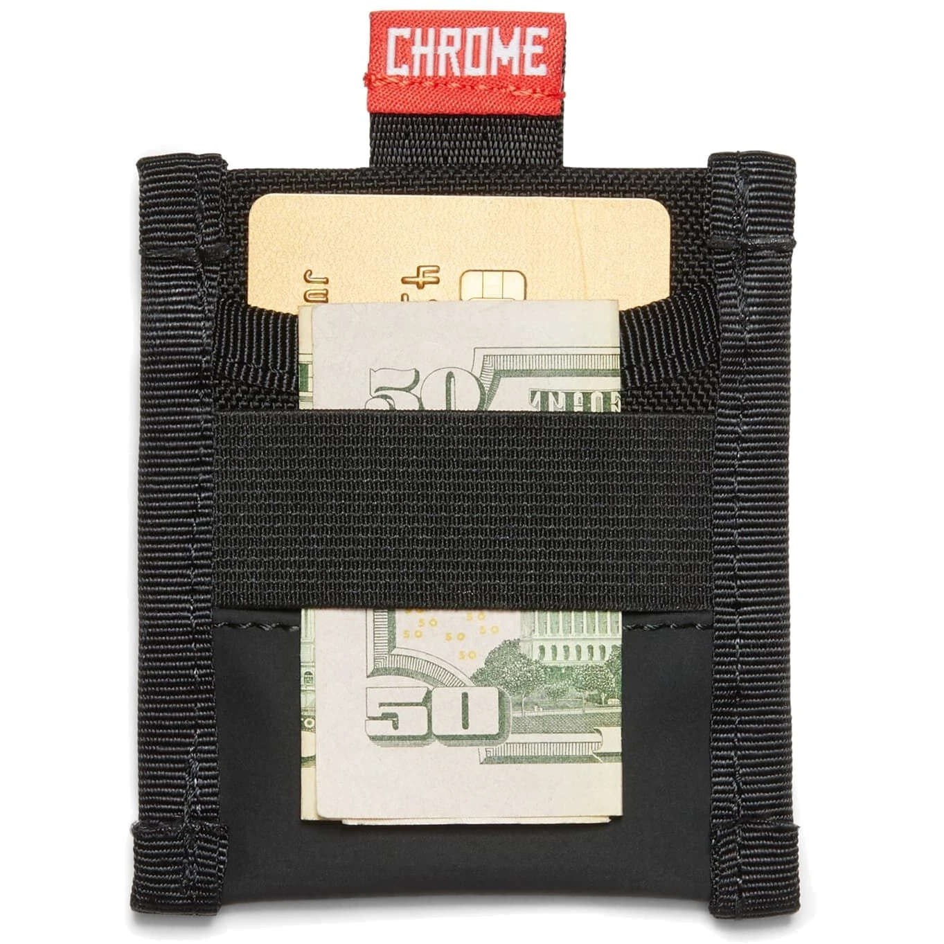 CHROME Cheapskate Card Wallet - Black / Black 6 CHROME Cheapskate Card Wallet - Black / Black - Image 4