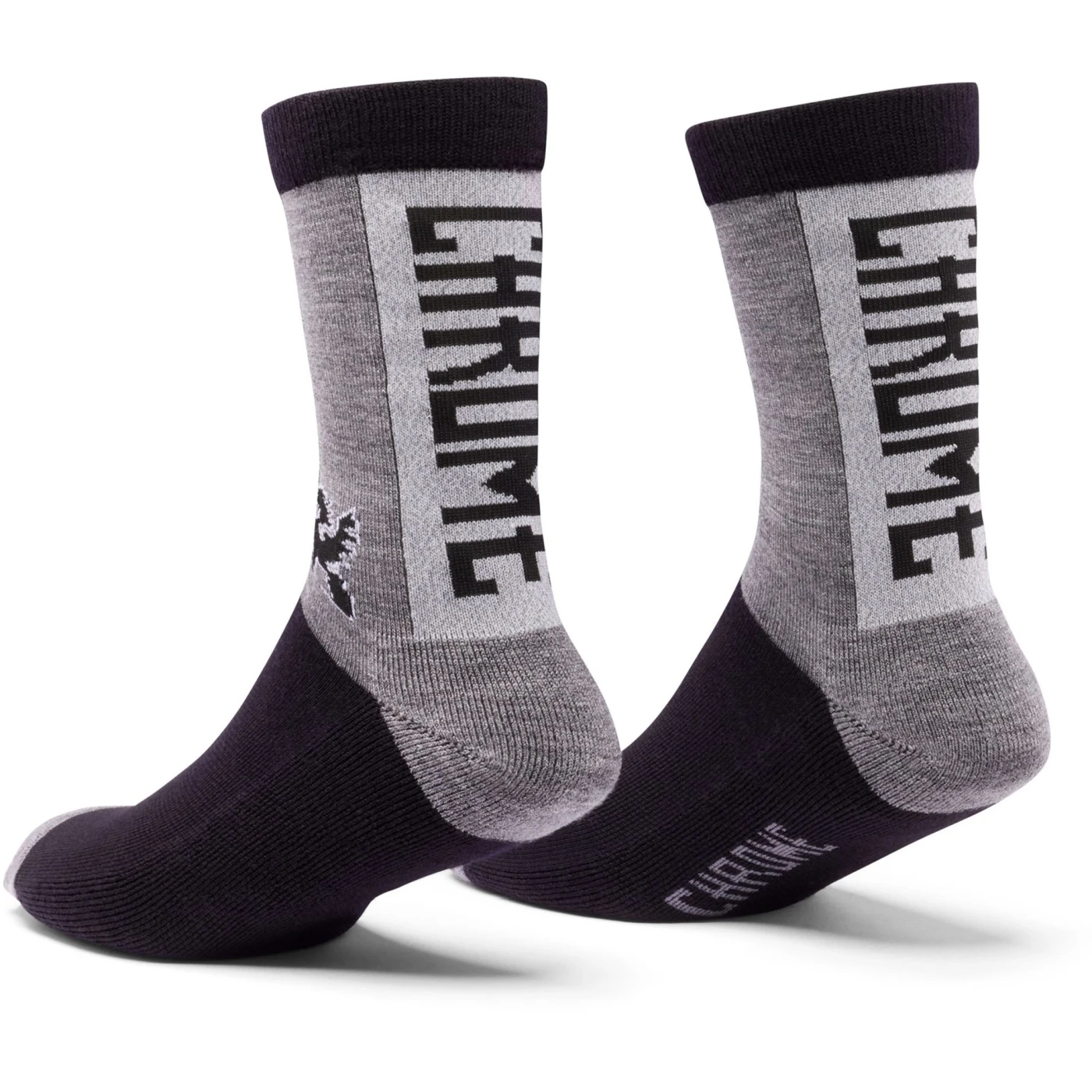 CHROME Merino Crew Socks - Black 4 CHROME Merino Crew Socks - Black - Image 2