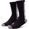 CHROME Merino Crew Socks - Black / Reflective -Bicycle Accessories Store ac 236 gyrf merino crew socks fahrradsocken black reflective 1 1548756