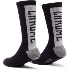 CHROME Merino Crew Socks - Black / Reflective 5 CHROME Merino Crew Socks - Black / Reflective -Bicycle Accessories Store ac 236 gyrf merino crew socks fahrradsocken black reflective 2 1548757