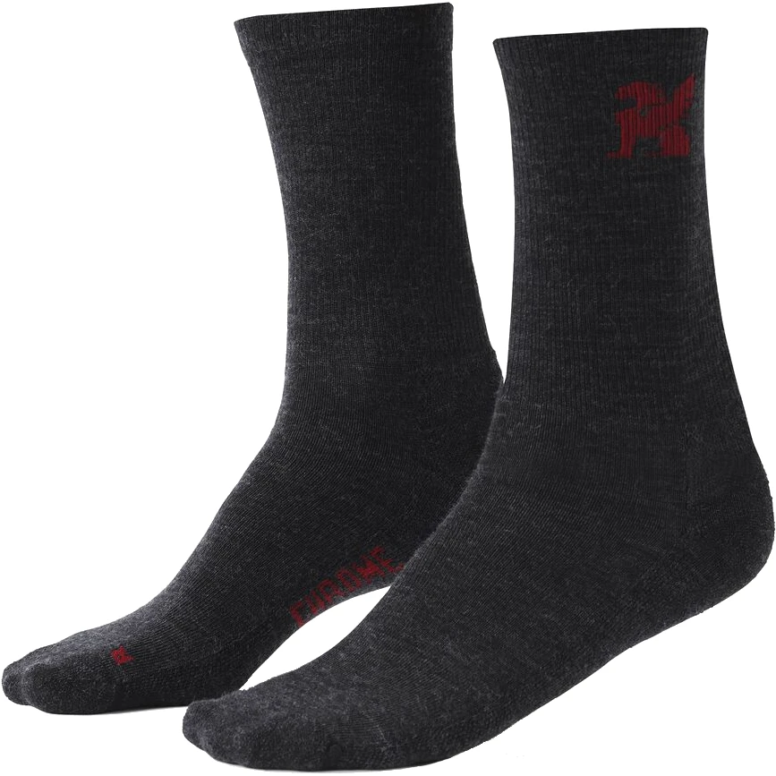 CHROME Crew Merino Socks - Charcoal 3 CHROME Crew Merino Socks - Charcoal