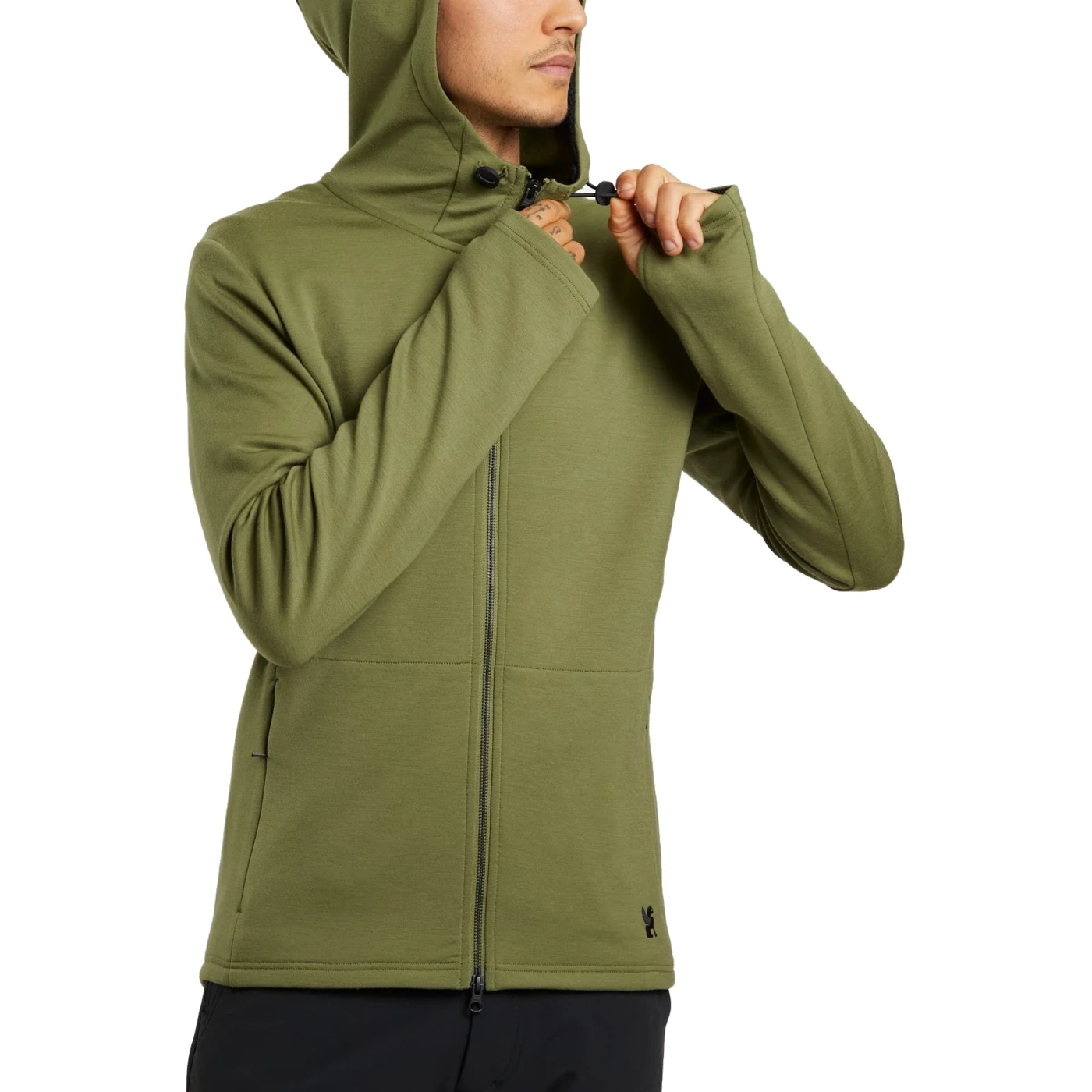 CHROME Merino Wool Cobra 3.0 Hoodie - Olive Branch 8 CHROME Merino Wool Cobra 3.0 Hoodie - Olive Branch - Image 6