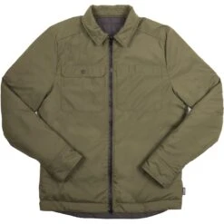 CHROME Two Way Insulated Shacket Jacket - Black/ Dusty Olive