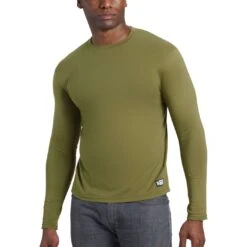 CHROME Issued Long Sleeve Tee - Olive Branch -Bicycle Accessories Store ap 488 olbr issued long sleeve tee langarm shirt olive branch 2 1331910