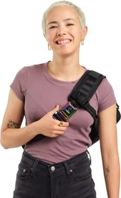 CHROME Kadet Sling Bag - 9 L - Black XRF Reflective -Bicycle Accessories Store bg 196 rbrf kadet sling bag umhaengetasche 9l rainbow reflective 5 1539871 1