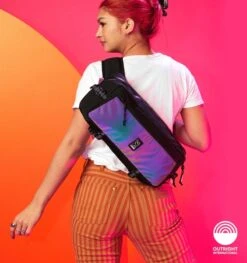 CHROME Kadet Sling Bag - 9 L - Rainbow Reflective -Bicycle Accessories Store bg 196 rbrf kadet sling bag umhaengetasche 9l rainbow reflective 7 1539876