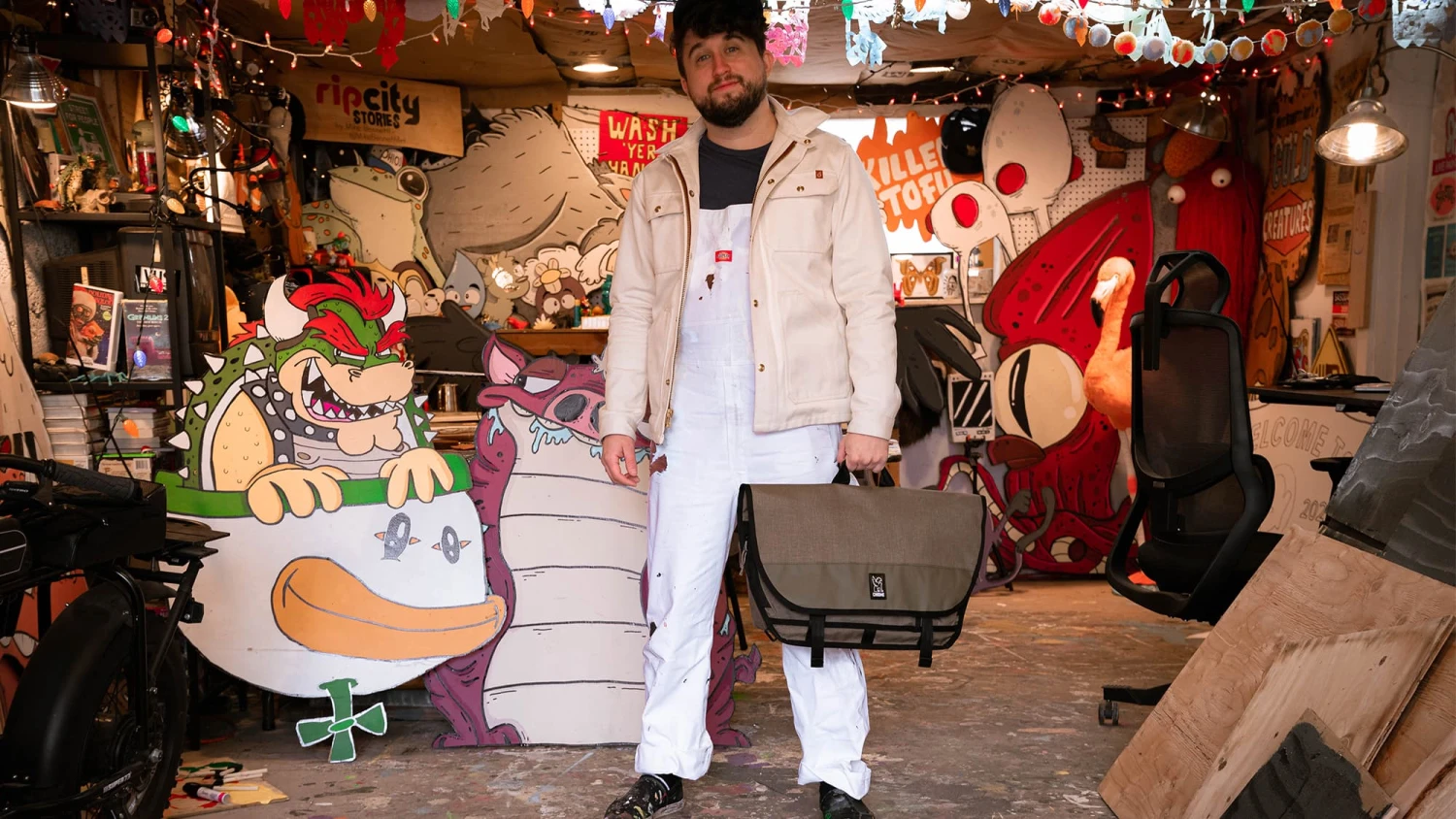 CHROME Buran III Laptop Messenger Bag - 24L - Fog 9 CHROME Buran III Laptop Messenger Bag - 24L - Fog - Image 7