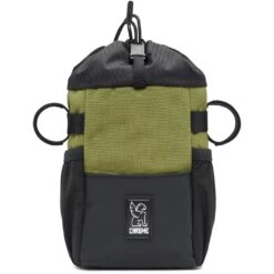 CHROME Doubletrack Feed Bag For Bar, Stem, Belt - Olive Branch -Bicycle Accessories Store bg 327 olbr doubletrack feed bag lenkertasche olive branch 2 1235548