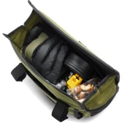 CHROME Doubletrack Handlebar Sling Bag - Olive Branch -Bicycle Accessories Store bg 328 olbr doubletrack handlebar sling lenkertasche olive branch 5 1220864