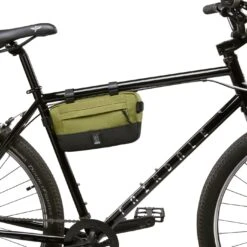 CHROME Doubletrack Frame Bag SM - Olive Branch -Bicycle Accessories Store bg 336 olbr doubletrack frame bag sm rahmentasche olive branch 4 1332000