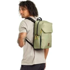 CHROME Ruckas Backpack - 14 L - Oil Green 14 CHROME Ruckas Backpack - 14 L - Oil Green -Bicycle Accessories Store bg 345 oilg ruckas backpack rucksack 14l oil green 5 1466618