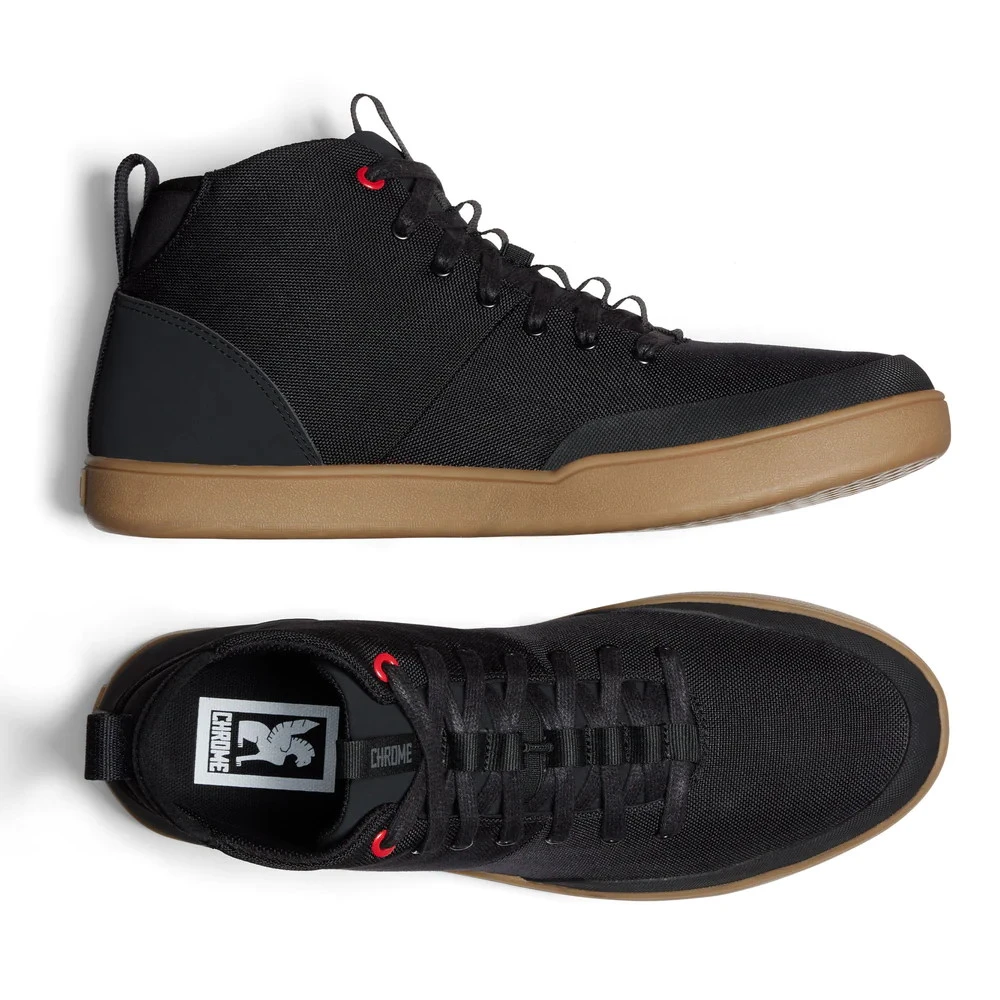 CHROME Bromley Mid Shoes - Black / Gum 5 CHROME Bromley Mid Shoes - Black / Gum - Image 4