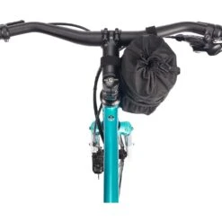 CHROME Doubletrack Feed Bag For Bar, Stem, Belt - Black -Bicycle Accessories Store chrome industries doubletrack feed bag black1 05 980518