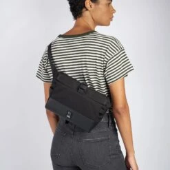 CHROME Doubletrack Handlebar Sling Bag - Black -Bicycle Accessories Store chrome industries doubletrack handlebar bag black 07 980459