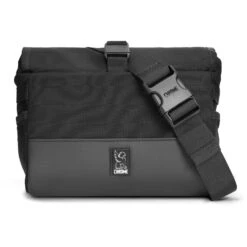 CHROME Doubletrack Handlebar Sling Bag - Black -Bicycle Accessories Store chrome industries doubletrack handlebar bag black1 01 980462