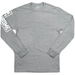CHROME Flying Lion Longsleeve Tee - Heather Grey