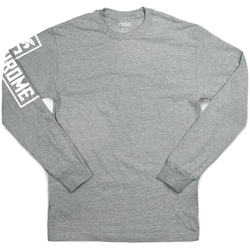 CHROME Flying Lion Longsleeve Tee - Heather Grey 3 CHROME Flying Lion Longsleeve Tee - Heather Grey