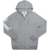 CHROME Flying Lion Zip Hoodie - Heather Grey 1 CHROME Flying Lion Zip Hoodie - Heather Grey -Bicycle Accessories Store chrome industries flying lion zip hoodie grey 01 982289