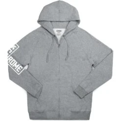 CHROME Flying Lion Zip Hoodie - Heather Grey