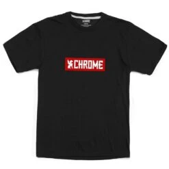 CHROME Horizontal Red Logo Tee - Black/red